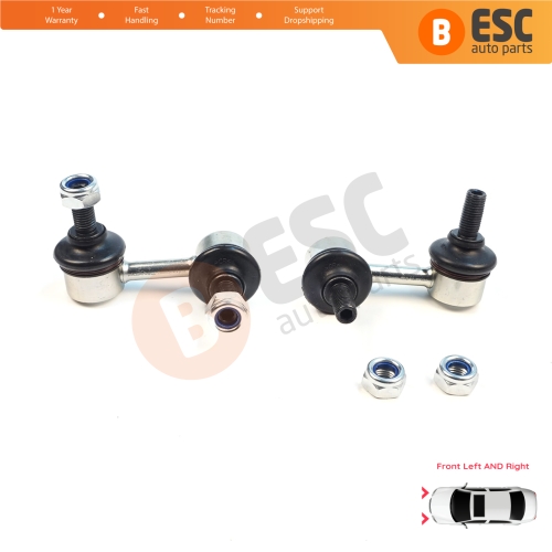 2 Pieces Front Right Left Sway Bar Stabilizer Link for Hyundai Accent Excel TagAz Verna X3 LC MC Matrix Lavita FC Mitsubishi Colt Lancer MK9 Evo Outlander MK1 CU 5483017010 5483017020