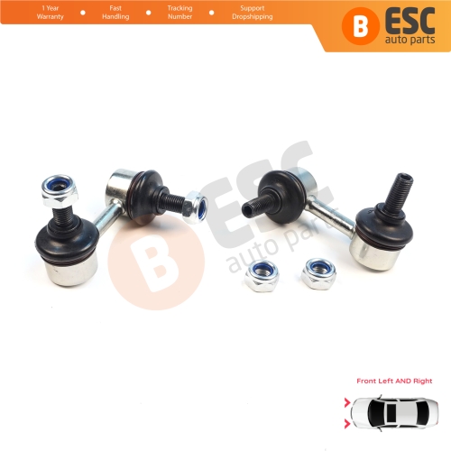 2 Pieces Front Right Left Sway Bar Stabilizer Link for Hyundai Accent Excel TagAz Verna X3 LC MC Matrix Lavita FC Mitsubishi Colt Lancer MK9 Evo Outlander MK1 CU 5483017010 5483017020