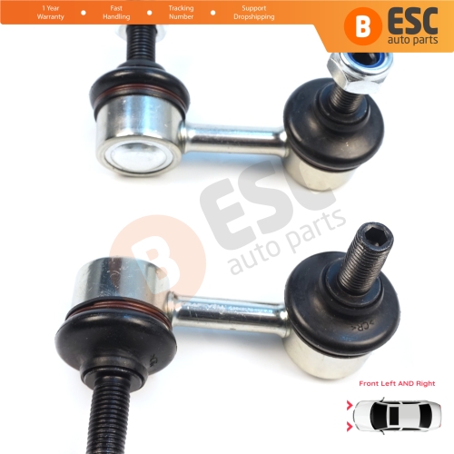 2 Pieces Front Right Left Sway Bar Stabilizer Link for Hyundai Accent Excel TagAz Verna X3 LC MC Matrix Lavita FC Mitsubishi Colt Lancer MK9 Evo Outlander MK1 CU 5483017010 5483017020
