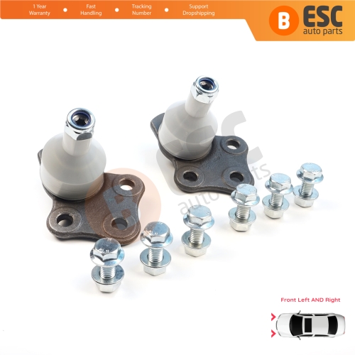 2 Pieces Front Axle Lower Control Arm Outer Guide Joint Ball for Renault Dacia Duster MK1 HS 2010-2018 401602308R