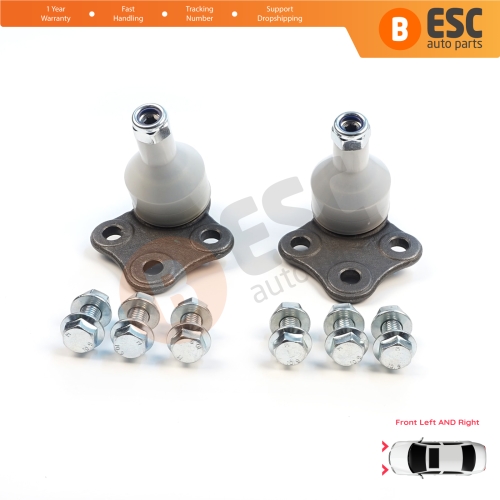 2 Pieces Front Axle Lower Control Arm Outer Guide Joint Ball for Renault Dacia Duster MK1 HS 2010-2018 401602308R