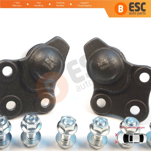 2 Pieces Front Axle Lower Control Arm Outer Guide Joint Ball for Renault Dacia Duster MK1 HS 2010-2018 401602308R