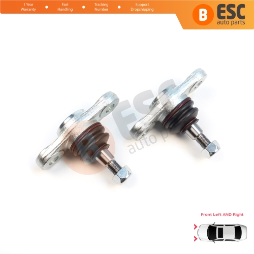 2 Pieces Front Axle Joint Ball Left and Right for Hyundai Elantra MK4 HD Avante i30 MK1 2 FD GD Kia Carens 2 UN Ceed 1 ED Cerato 2 Forte TD Magentis 2 MG Optima Lotze Shuma  517600Q000