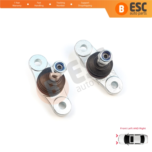 2 Pieces Front Axle Joint Ball Left and Right for Hyundai Elantra MK4 HD Avante i30 MK1 2 FD GD Kia Carens 2 UN Ceed 1 ED Cerato 2 Forte TD Magentis 2 MG Optima Lotze Shuma  517600Q000