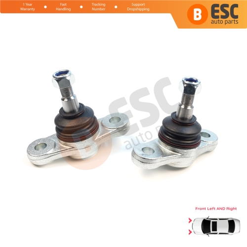 2 Pieces Front Axle Joint Ball Left and Right for Hyundai Elantra MK4 HD Avante i30 MK1 2 FD GD Kia Carens 2 UN Ceed 1 ED Cerato 2 Forte TD Magentis 2 MG Optima Lotze Shuma  517600Q000
