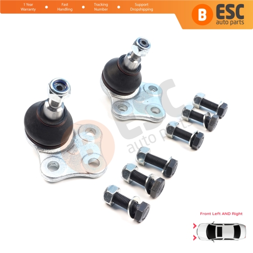 2 Pieces Front Axle Joint Ball Left and Right for Renault Megane MK3 CC Scenic Grand MK3 Fluence 401609060R
