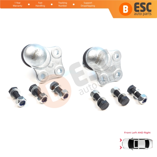 2 Pieces Front Axle Joint Ball Left and Right for Renault Megane MK3 CC Scenic Grand MK3 Fluence 401609060R