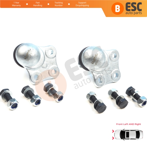 2 Pieces Front Axle Joint Ball Left and Right for Renault Megane MK3 CC Scenic Grand MK3 Fluence 401609060R