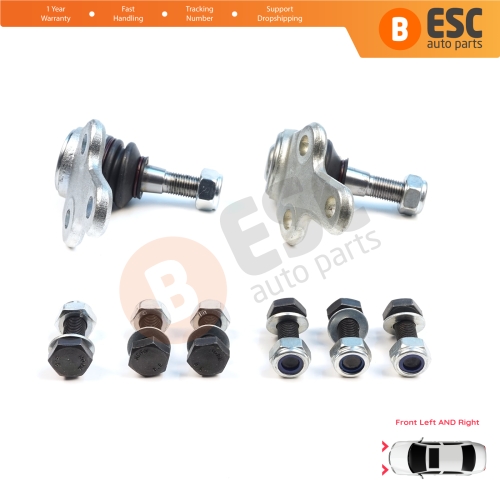 2 Pieces Front Axle Joint Ball Left and Right for Ford Focus MK2 C-Max DM2 Volvo S40 MK2 V50 C70 542 C30 533 1470387