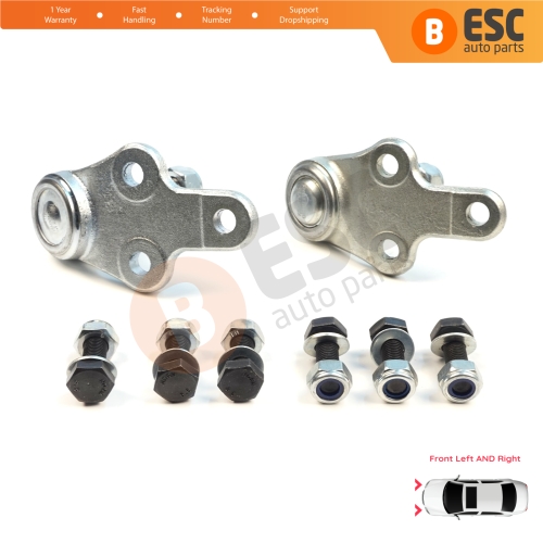 2 Pieces Front Axle Joint Ball Left and Right for Ford Focus MK2 C-Max DM2 Volvo S40 MK2 V50 C70 542 C30 533 1470387