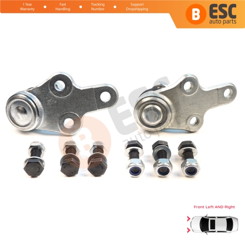 2 Pieces Front Axle Joint Ball Left and Right for Ford Focus MK2 C-Max DM2 Volvo S40 MK2 V50 C70 542 C30 533 1470387