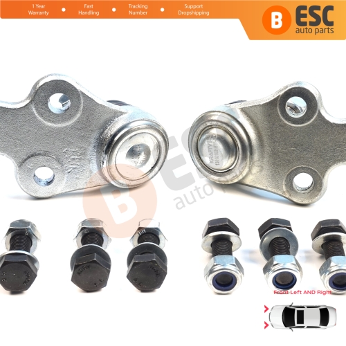 2 Pieces Front Axle Joint Ball Left and Right for Ford Focus MK2 C-Max DM2 Volvo S40 MK2 V50 C70 542 C30 533 1470387