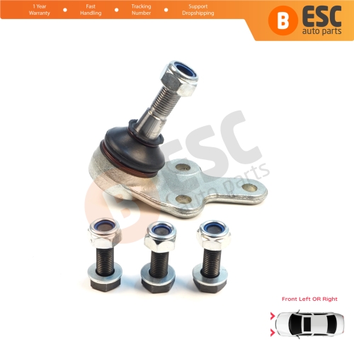 1 Piece Front Axle Joint Ball Left or Right for Ford Focus MK2 C-Max DM2 Volvo S40 MK2 V50 C70 542 C30 533 1470387