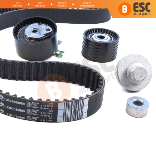 Timing Belt Kit for Renault Dacia Lada Nissan 130C17529R 1.4 1.6 16V K4J K4M Petrol Gasoline Engines