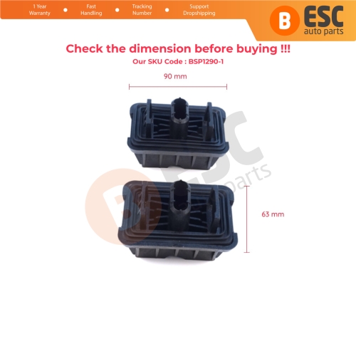 2 Pieces Jack Support Pad for BMW E81 E82 E84 E87 E90 E91 F01 F02 F03 F04 F06 F07 F10 F11 F13 F34 F39 F40 F44 F48 G05 G06 G07 Mini F54 F60 51717237195