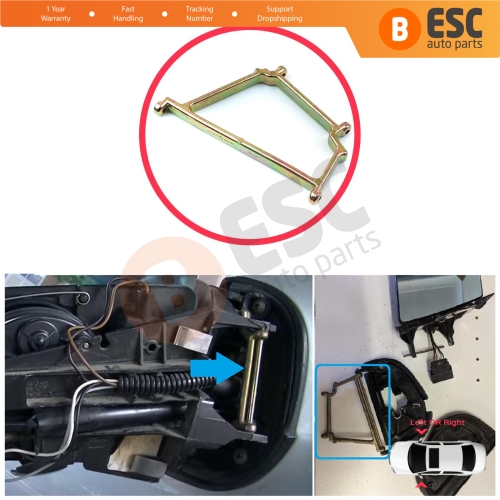 Side Wing Mirror Folding Support Repair Metal Frame Bracket Left OR Right for Mercedes W210 S210 W202 S202 W140