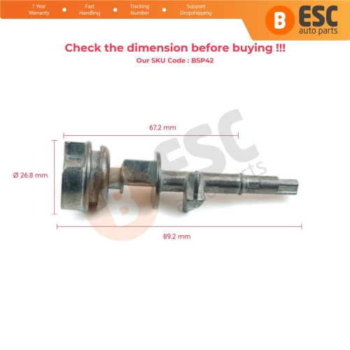 Steering Wheel Ignition Lock Barrel Cylinder Shaft Rod For BMW 3 Series E46 1997-2005