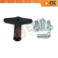 Alloy Wheel Centre Cap Locking 22.3 mm Nut Screws Bolts with Key for Renault Clio Espace Scenic Laguna Megane Modus Vel Satis Twingo Kangoo 7700422600