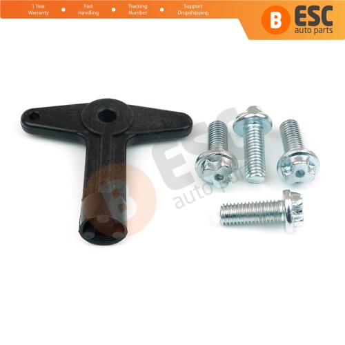 Alloy Wheel Centre Cap Locking 22.3 mm Nut Screws Bolts with Key for Renault Clio Espace Scenic Laguna Megane Modus Vel Satis Twingo Kangoo 7700422600