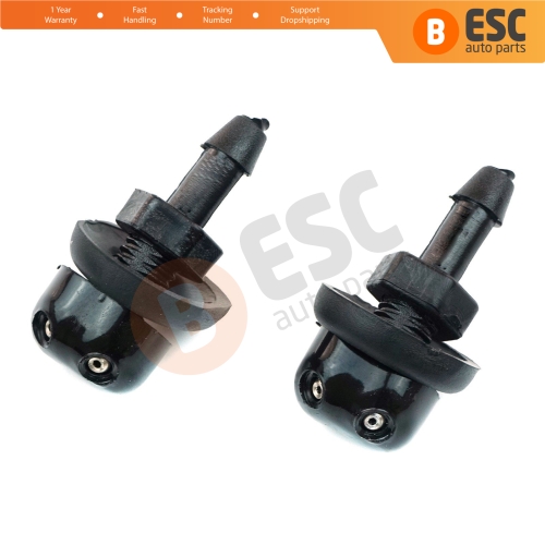 2 Pieces Universal Car Dual Holes Windshield Washer Nozzle Wiper Water Spray Jet Kit