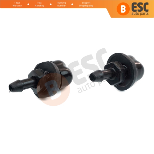 2 Pieces Universal Car Dual Holes Windshield Washer Nozzle Wiper Water Spray Jet Kit