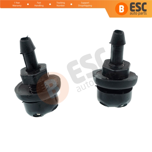 2 Pieces Universal Car Dual Holes Windshield Washer Nozzle Wiper Water Spray Jet Kit