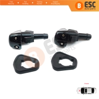 2 Pieces Front Window Wiper Water Washer Nozzle Spray Jets for Peugeot J9 1991-2010 Karsan Premier Facelift