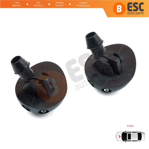 2 Pieces Front Window Wiper Water Washer Nozzle Spray Jets for Renault Dacia Lada Largus 7700846456 289308338R