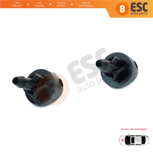2 Pieces Front Window Wiper Water Washer Nozzle Spray Jets for Renault Clio MK2 Symbol Thalia MK1 MK2 7700413545