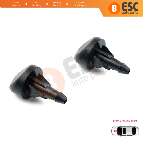 2 Pieces Front Window Wiper Water Washer Nozzle Spray Jets for Renault Clio MK2 Symbol Thalia MK1 MK2 7700413545