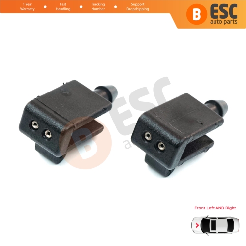 2 Pieces Front Window Wiper Water Washer Nozzle Spray Jets for Renault Scenic Megane MK2 3 Laguna MK3 Fluence 8200082347