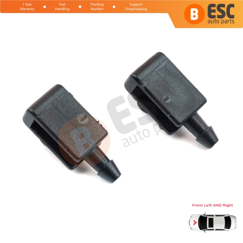 2 Pieces Front Window Wiper Water Washer Nozzle Spray Jets for Renault Scenic Megane MK2 3 Laguna MK3 Fluence 8200082347