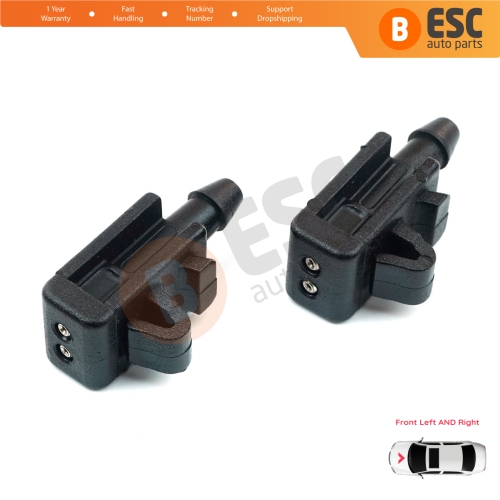 2 Pieces Front Window Wiper Water Washer Nozzle Spray Jets for Renault Scenic Megane MK2 3 Laguna MK3 Fluence 8200082347