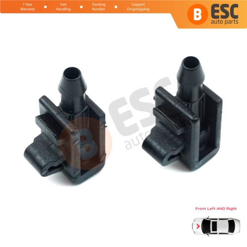 2 Pieces Front Window Wiper Water Washer Nozzle Spray Jets for Renault Scenic Megane MK2 3 Laguna MK3 Fluence 8200082347