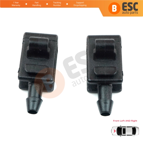2 Pieces Front Window Wiper Water Washer Nozzle Spray Jets for Renault Scenic Megane MK2 3 Laguna MK3 Fluence 8200082347