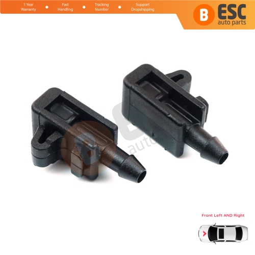 2 Pieces Front Window Wiper Water Washer Nozzle Spray Jets for Renault Scenic Megane MK2 3 Laguna MK3 Fluence 8200082347