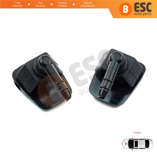 2 Pieces Front Window Wiper Water Washer Nozzle Spray Jets for Fiat Citroen Peugeot Alfa Romeo Ypsilon 735277664 6438J0 46454320 7767818   