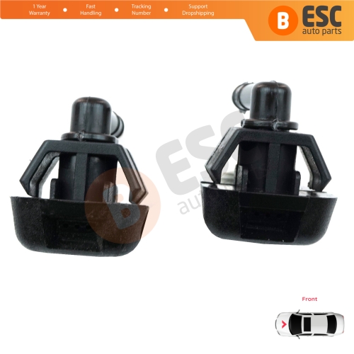 2 Pieces Front Window Wiper Water Washer Nozzle Spray Jets for Fiat Citroen Peugeot Alfa Romeo Ypsilon 735277664 6438J0 46454320 7767818   