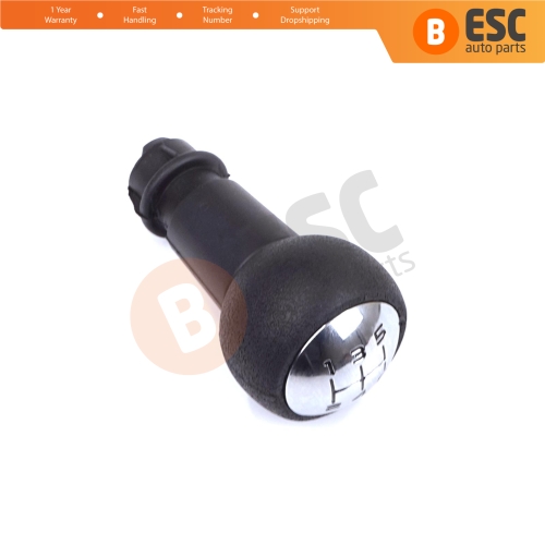 5 Speed Gear Shift Stick Knob Black Chrome For Peugeot 106 107 206 207 208 301 306 307 308 406 508 605 807 Citroen C1 C2 C3 C4 C8 2403AJ 
