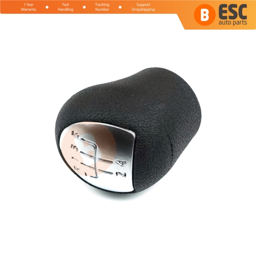 5 Speed Gear Shift Stick Knob Black Chrome For Renault Clio MK2 Megane Kangoo Twingo MK1 Logan 8200568122 