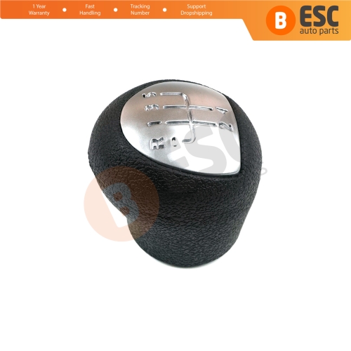 5 Speed Gear Shift Stick Knob Black Chrome For Renault Clio MK2 Megane Kangoo Twingo MK1 Logan 8200568122 