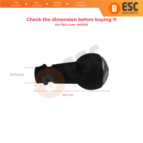 5 Speed Gear Shift Stick Knob Black Chrome For Peugeot 106 107 206 207 208 301 306 307 308 406 508 605 807 Citroen C1 C2 C3 C4 C8 2403CN