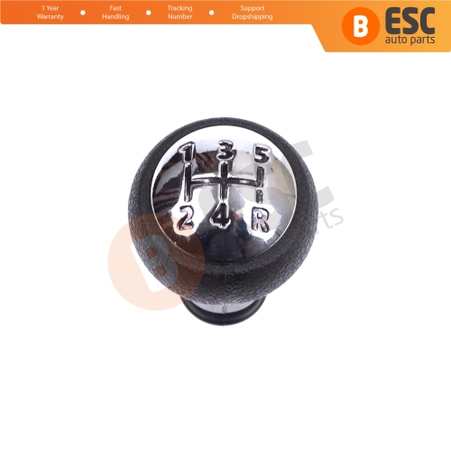 5 Speed Gear Shift Stick Knob Black Chrome For Peugeot 106 107 206 207 208 301 306 307 308 406 508 605 807 Citroen C1 C2 C3 C4 C8 2403CN