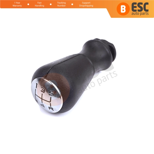 5 Speed Gear Shift Stick Knob Black Chrome For Peugeot 106 206 206+ 306 406 605 2403AP