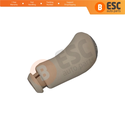 5 Speed Gear Shift Stick Knob Beige Chrome For Renault Clio MK3 Scenic Kangoo Megane Laguna MK2 Sandero Logan Duster Dokker 8200596157