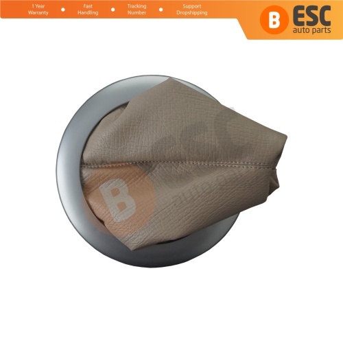 Gear Shift Stick Boot Beige Chrome 8200454976 For Renault Megane 2