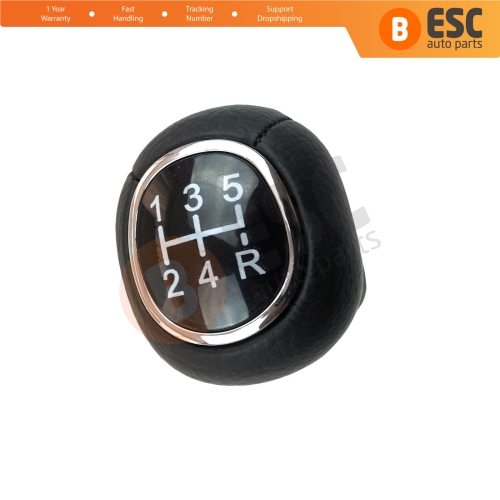 5 Speed Gear Shift Stick Knob Black Chrome For Ford Focus MK1 1998-2009 XS4R7217AA