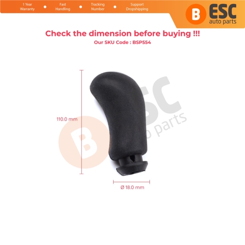 5 Speed Gear Shift Stick Knob Black For Renault Clio MK3 Scenic Kangoo Megane Laguna MK2 Sandero Logan Duster Dokker 8200379950