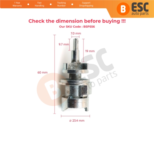 Ignition Lock Cylinder Barrel Rod For VW Audi Seat Skoda Ford 4B0905851 