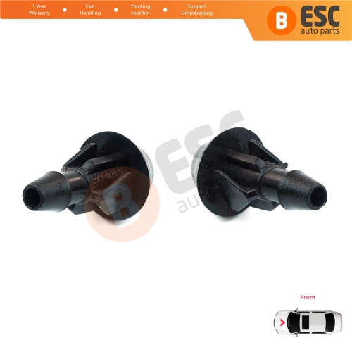2 Pieces Front Window Wiper Washer Nozzle Spray Jet for Peugeot 106 205 306 309 Citroen Saxo 643871 643825